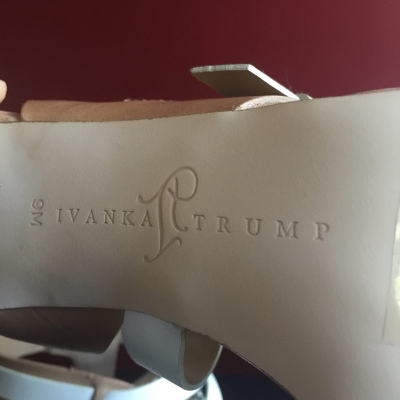 Ivanka Trump Off White High Heel Sandals - Picture 6 of 7